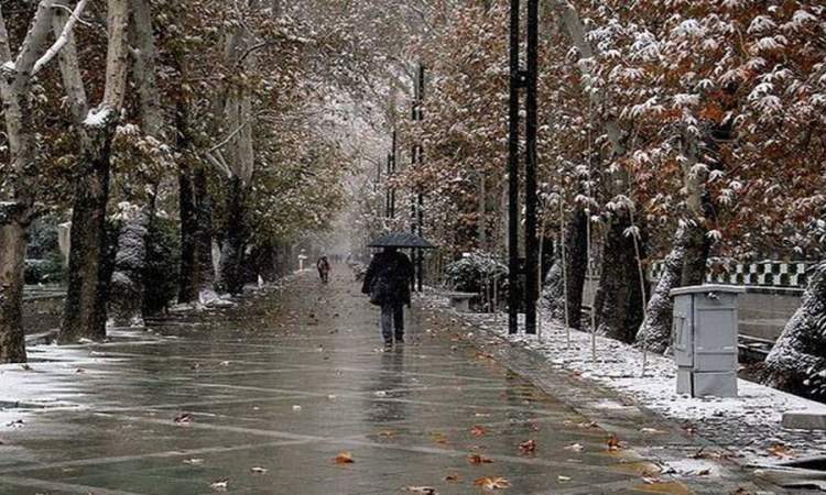 بارش برف و باران در ۲۱ استان